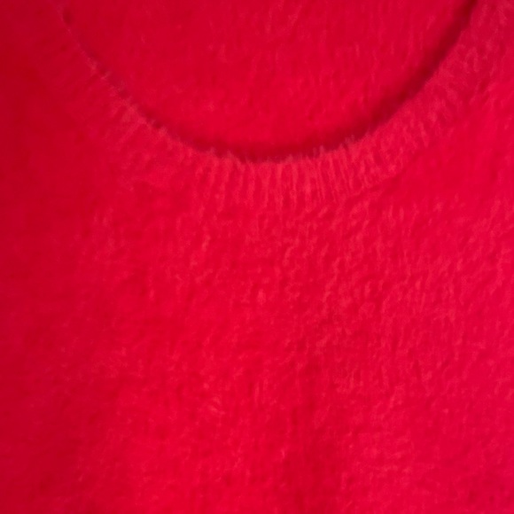 Maeve by Anthropologie red fuzzy sweater - Picture 3 of 4